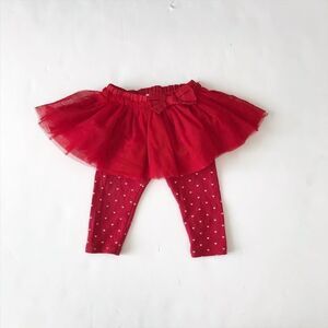 Babygap red heart tutu leggings VGUC 6-12 months